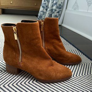 Sarah Flint Perfect Zip Bootie 30 (Camel Suede)